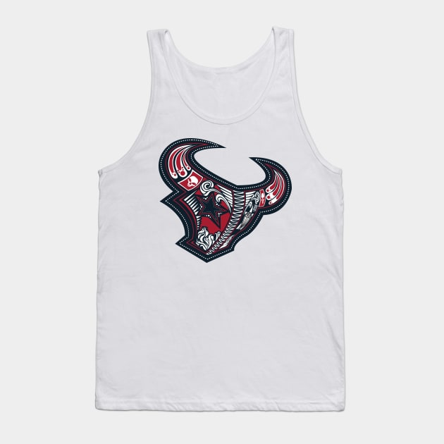 Dia De Los Texans Tank Top by RubbertoeDesign